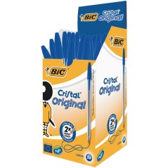 Stylo bille bleu Bic Cristal lot de 50