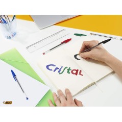 Stylo Bic Cristal écriture colorée