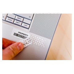 Brother TZe-SE4 (TZ-SE4) Ruban bande sécurité noir sur blanc