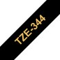 Pack de 5 Rubans compatible avec Brother TZe344 - Texte doré sur fond noir - Largeur 18 mm x 8 mètres Pack de 5 Rubans compatible avec Brother TZe344 - Texte doré sur fond noir - Largeur 18 mm x 8 mètres