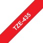 Pack de 5 Rubans adhésifs compatible avec Brother TZe435- Texte blanc sur fond rouge - Largeur 12 mm x 8 mètres Pack de 5 Rubans adhésifs compatible avec Brother TZe435- Texte blanc sur fond rouge - Largeur 12 mm x 8 mètres