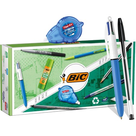 Pack papeterie Bic stylos correcteur