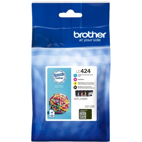 ✅ Brother LC-424 (LC424VAL) Multipack Noir / Cyan / Magenta / Jaune couleur pack en stock