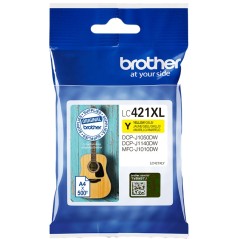 ✅ Brother LC-421 XL Y (LC421XLY) Cartouche d'encre Jaune couleur jaune en stock