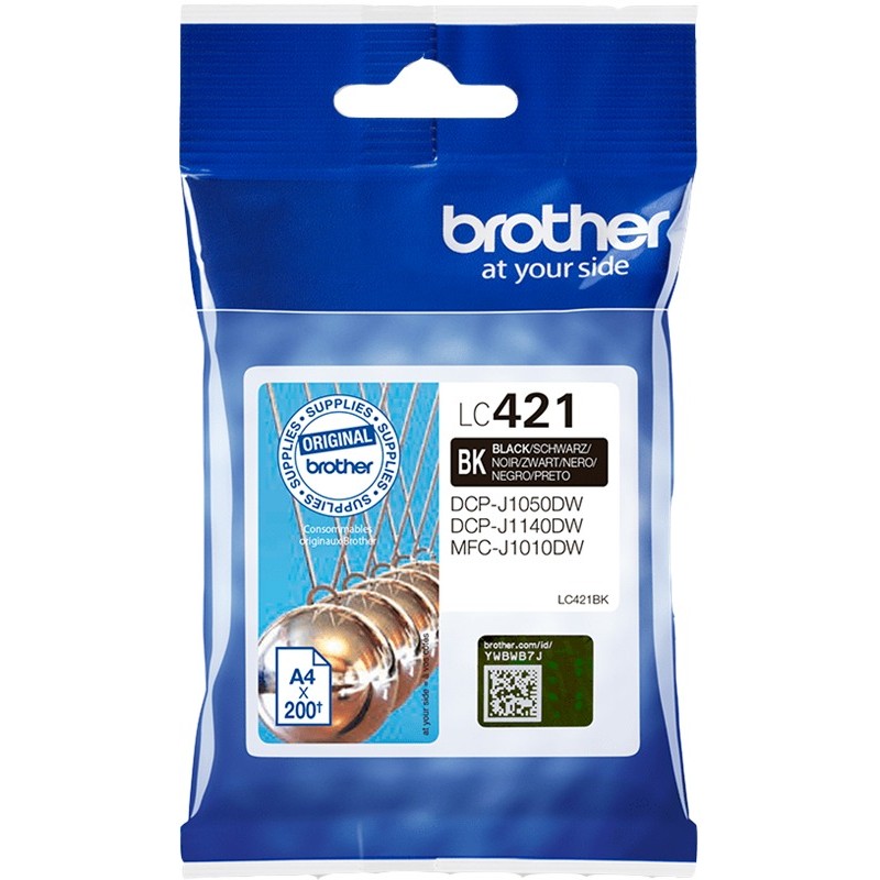 Brother LC-421 BK (LC421BK) Cartouche d'encre Noir