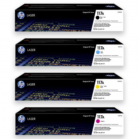 ✅ HP 117A Multipack (Noir, cyan, magenta, jaune) couleur pack en stock