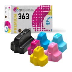 ✅ Pack 6 cartouches compatible avec HP 363 couleur pack en stock