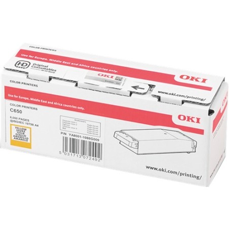 ✅ OKI toner 09006129 jaune couleur jaune en stock