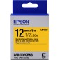 Epson Ruban Pastel LK-4YBP noir sur jaune 12 mm Epson Ruban Pastel LK-4YBP noir sur jaune 12 mm