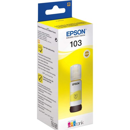 ✅ Epson cartouche encre 103 jaune couleur jaune en stock