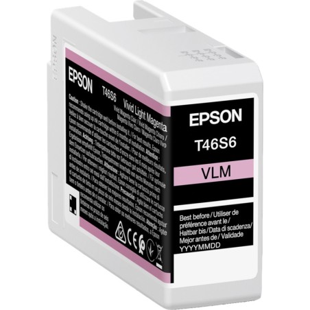 ✅ Epson cartouche encre T46S6 (C13T46S600) magenta clair couleur magenta clair en stock