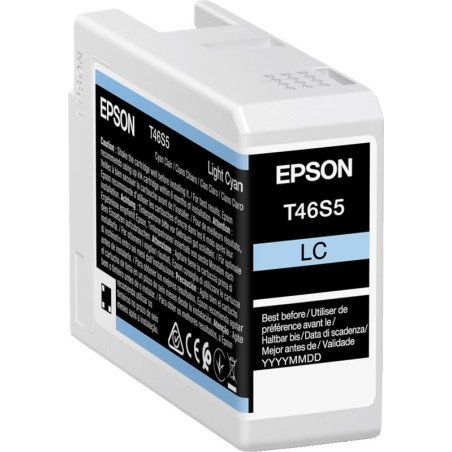 ✅ Epson cartouche encre T46S5 (C13T46S500) cyan clair couleur cyan clair en stock