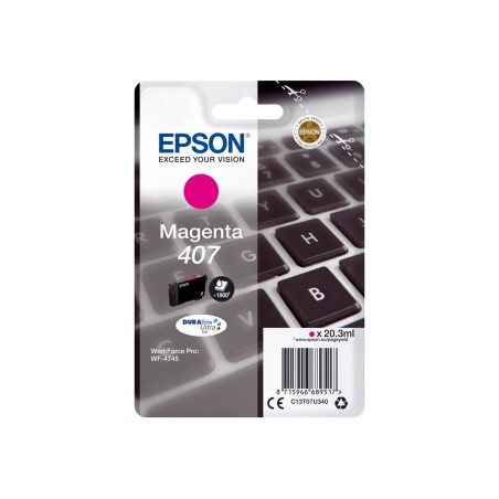 ✅ Epson cartouche 407 magenta couleur magenta en stock