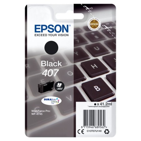 ✅ Epson cartouche encre 407 noir couleur Noir en stock