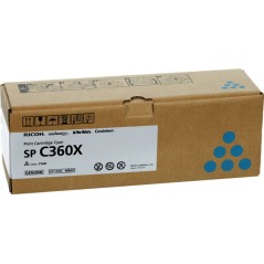✅ Ricoh toner 408251 (SP C360X) cyan couleur cyan en stock