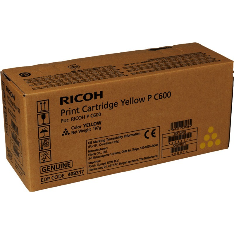 Ricoh toner 408317 jaune Ricoh toner 408317 jaune