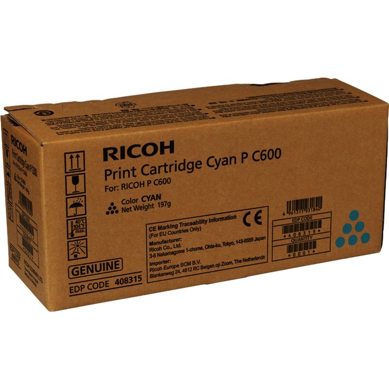 Ricoh toner 408315 cyan Ricoh toner 408315 cyan