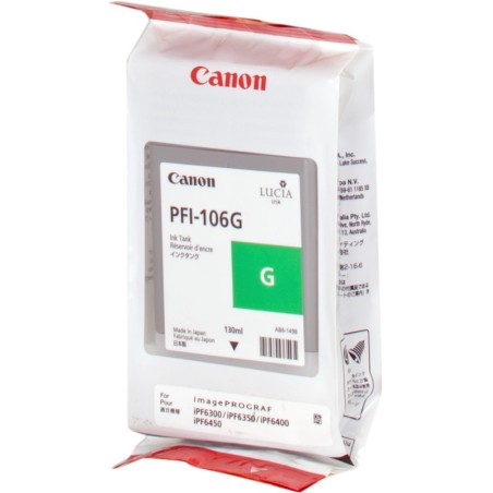 ✅ Canon Cartouche encre PFI-106g (6628B001) couleur vert en stock
