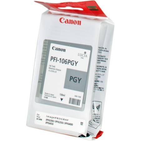✅ Canon Cartouche encre PFI-106pgy (6631B001) couleur gris en stock