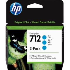 ✅ HP Multipack 712 (3ED77A) cyan couleur cyan en stock