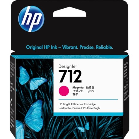 ✅ HP Cartouche encre 712 (3ED68A) magenta couleur magenta en stock