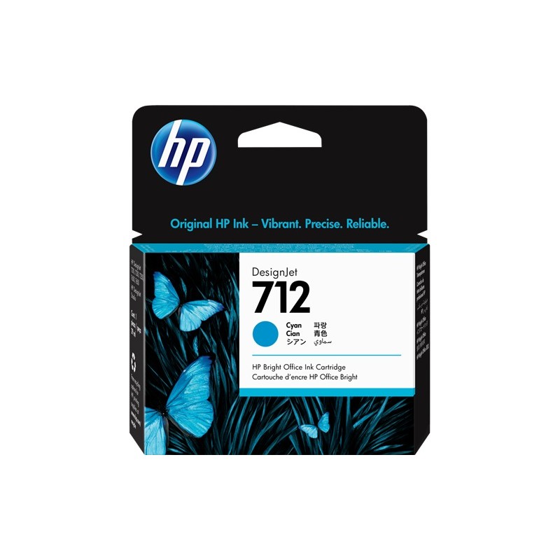 HP Cartouche encre 712 (3ED67A) cyan