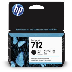 ✅ HP Cartouche encre 712 (3ED70A) noir couleur Noir en stock