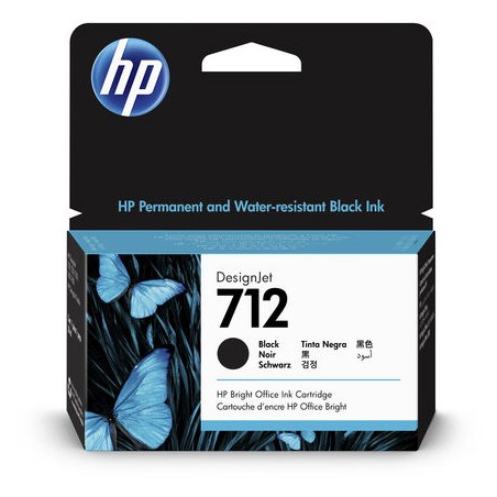 ✅ HP Cartouche encre 712 (3ED70A) noir couleur Noir en stock