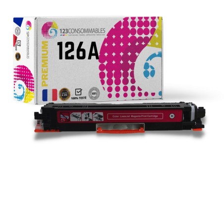 ✅ Toner compatible HP 126A magenta couleur magenta en stock