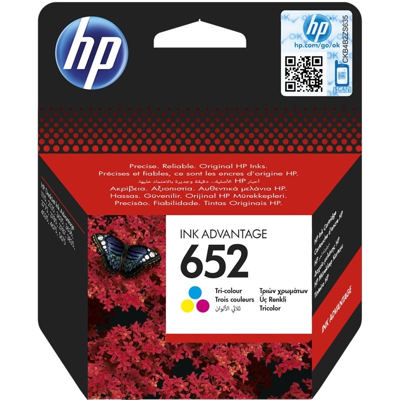 HP cartouche encre HP 652 (F6V24AE) couleur