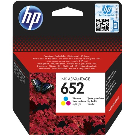 ✅ HP cartouche encre HP 652 (F6V24AE) couleur couleur Plusieurs couleurs en stock