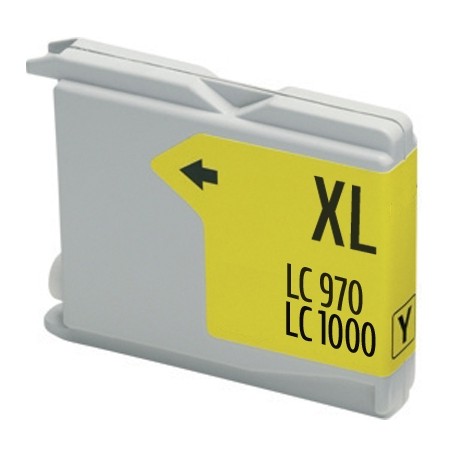 ✅ Cartouche compatible BROTHER LC970 jaune couleur jaune en stock