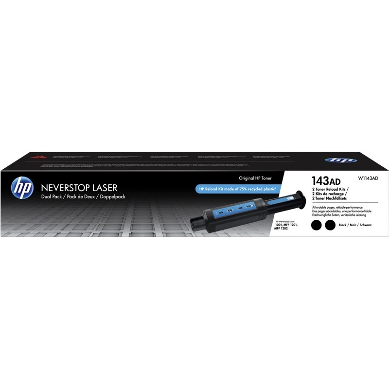 HP toner HP 143A (W1143AD) XL noir HP toner HP 143A (W1143AD) XL noir