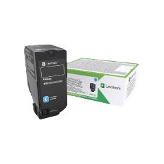 ✅ Lexmark 74C2HCE toner cyan couleur cyan en stock