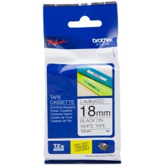 ✅ Brother TZe-241 (TZ-241) Ruban Noir sur blanc couleur Noir/blanc en stock