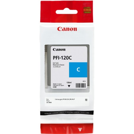 ✅ Canon Cartouche encre PFI-120c (2886C001) Cyan couleur cyan en stock
