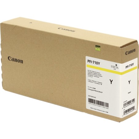 ✅ Canon Cartouche encre PFI-710y (2357C001) Jaune couleur jaune en stock