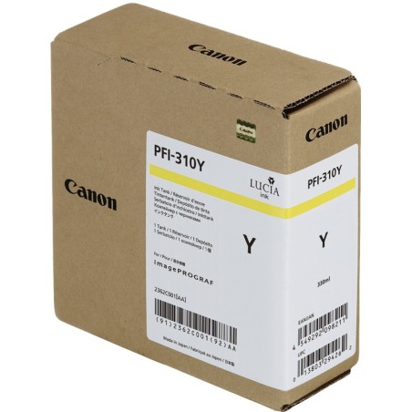 ✅ Canon Cartouche encre PFI-310y (2362C001) Jaune couleur jaune en stock