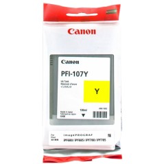 ✅ Canon Cartouche encre PFI-107y (6708B001) jaune couleur jaune en stock