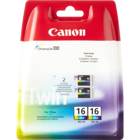 ✅ Canon cartouche encre BCI-16cl (9818A002) couleur couleur couleur en stock