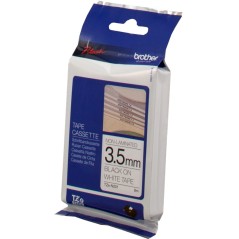 ✅ Brother TZe-N201 (TZ-N201) Ruban Noir sur blanc couleur Noir/blanc en stock