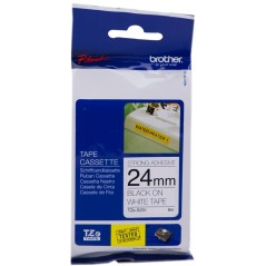 ✅ Brother TZe-S251 (TZ-S251) Ruban Noir sur blanc couleur Noir/blanc en stock