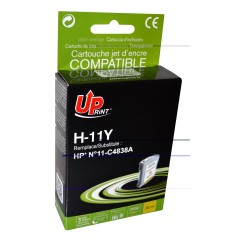Cartouche compatible HP 11 jaune