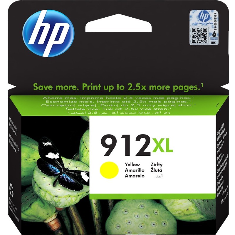 HP Cartouche encre 912 XL (3YL83AE) jaune