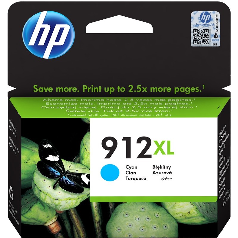 HP Cartouche encre 912 XL (3YL81AE) cyan