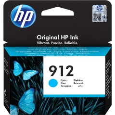 ✅ HP Cartouche encre 912 (3YL77AE) cyan couleur cyan en stock