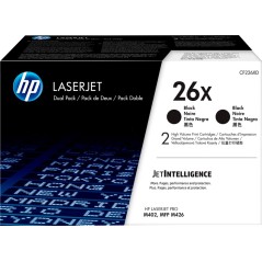 ✅ HP Toner 26X (CF226XD) Multipack Noir couleur Pack 2 noir en stock