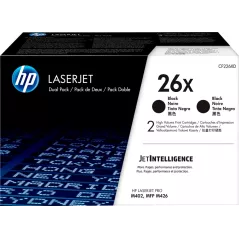 HP Toner 26X (CF226XD) Multipack Noir