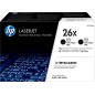 HP Toner 26X (CF226XD) Multipack Noir