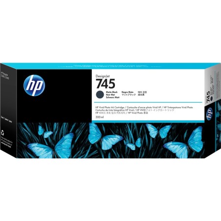 ✅ HP Cartouche encre 745 (F9K05A) noir mat couleur Noir en stock